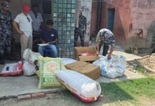 सर्लाहीमा १ लाख बराबरको ईलेक्ट्रोनिक सामान सशस्त्र प्रहरीद्वारा बरामद