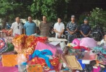 करिब एक करोडको अवैध कपडा सशस्त्र प्रहरी सर्लाहीद्वारा बरामद